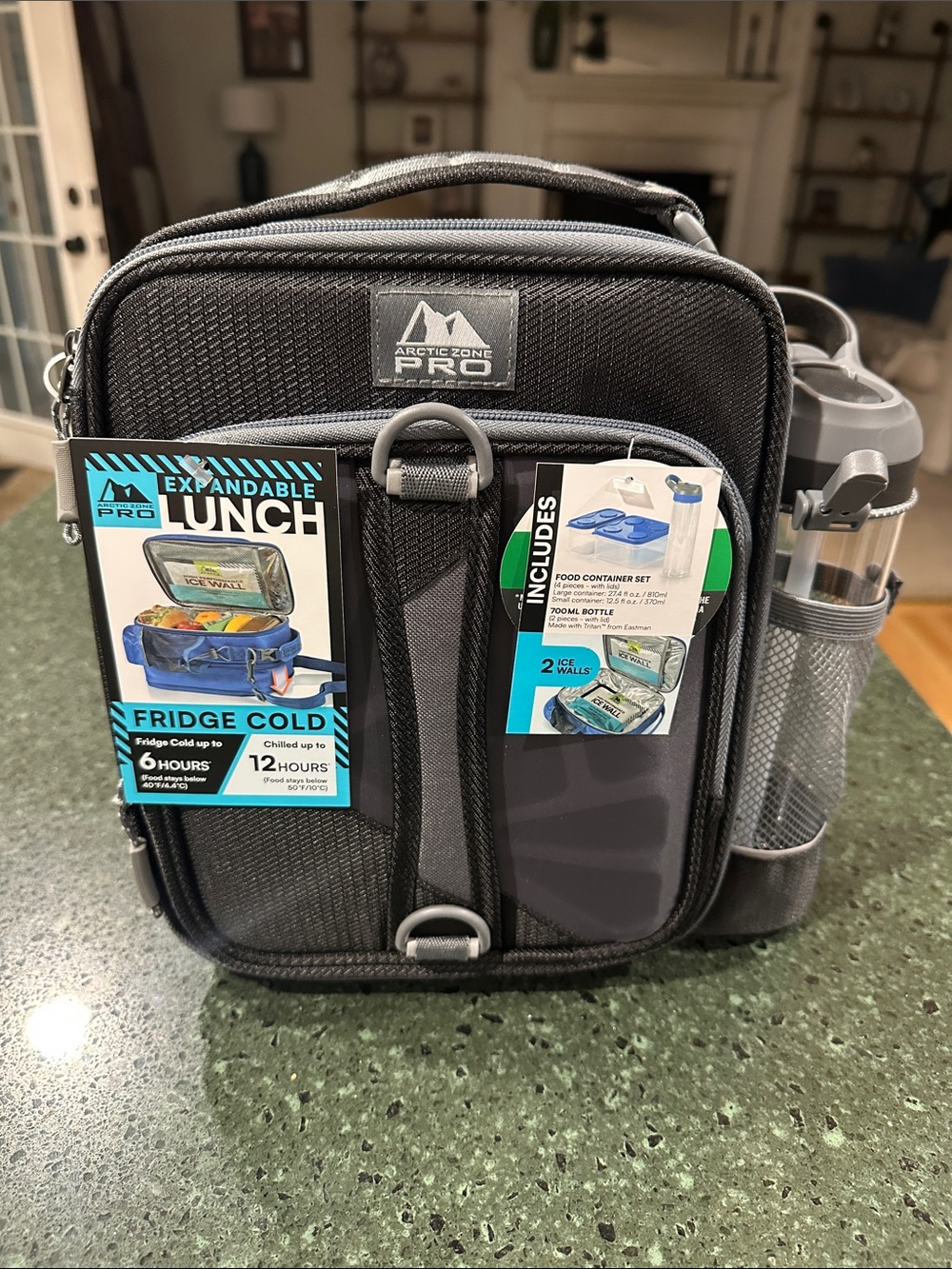 Artic Zone Pro Expandable Lunch Cooler Bag with Bottle Holder *NWT*